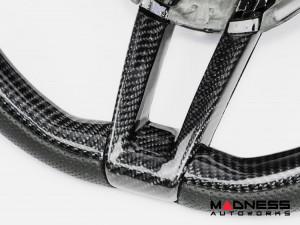 Alfa Romeo Giulia Steering Wheel - Carbon Fiber - w/ LED Functions - Alcantara - Non QV Models